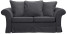 Inny kolor wybarwienia: ESTELLA 140 - grafitowa sofa dwuosobowa rozkładana
