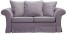 Inny kolor wybarwienia: ESTELLA 140 - liliowa sofa dwuosobowa rozkładana