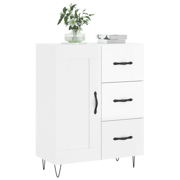 Szafka Biała Połysk 69.5x34x90 cm do Salonu Pokoju Sypialni, 5213247