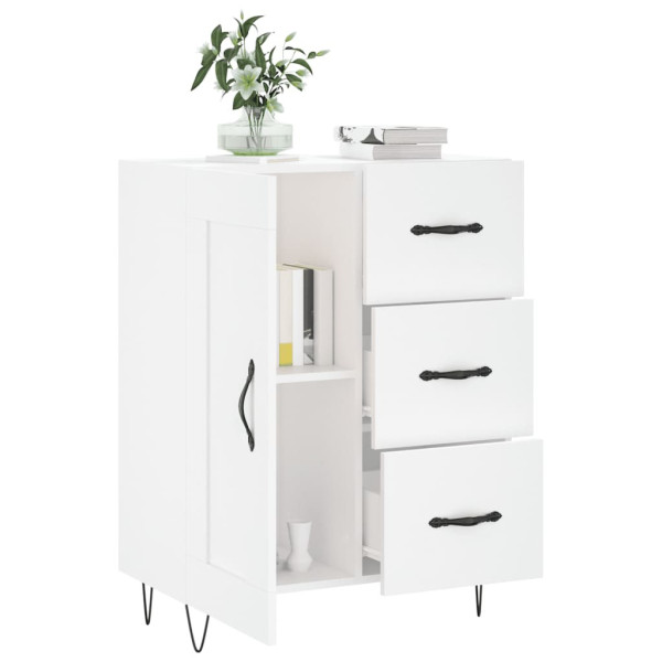Szafka Biała Połysk 69.5x34x90 cm do Salonu Pokoju Sypialni, 5213248