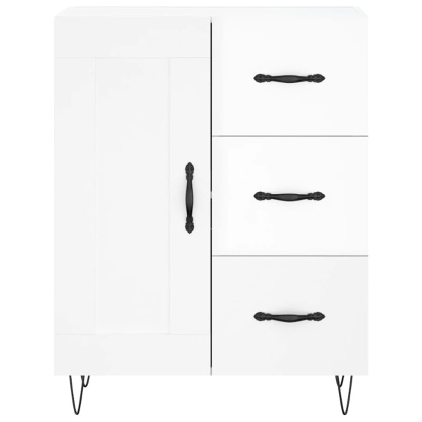 Szafka Biała Połysk 69.5x34x90 cm do Salonu Pokoju Sypialni, 5213249