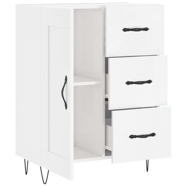 Szafka Biała Połysk 69.5x34x90 cm do Salonu Pokoju Sypialni, 5213250