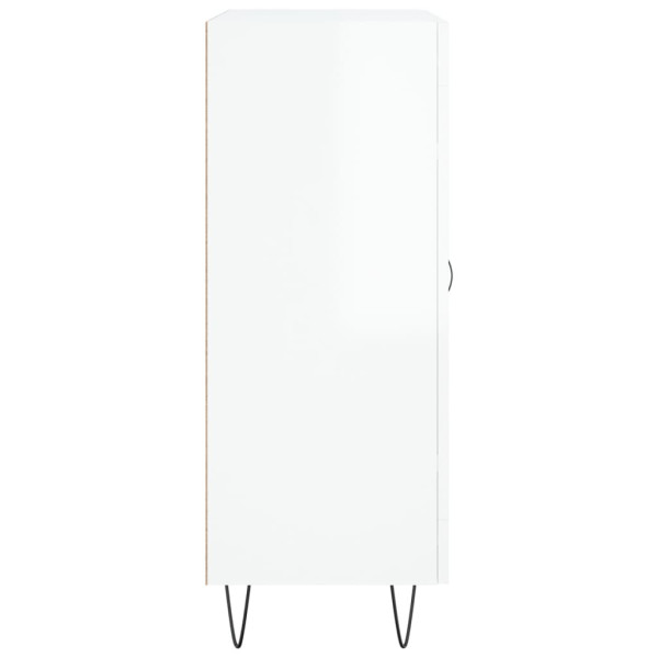 Szafka Biała Połysk 69.5x34x90 cm do Salonu Pokoju Sypialni, 5213251