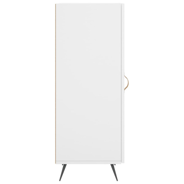 Szafka Biała z Drzwiami z Szufladami 34.5x34x90 cm do Salonu, 5213436