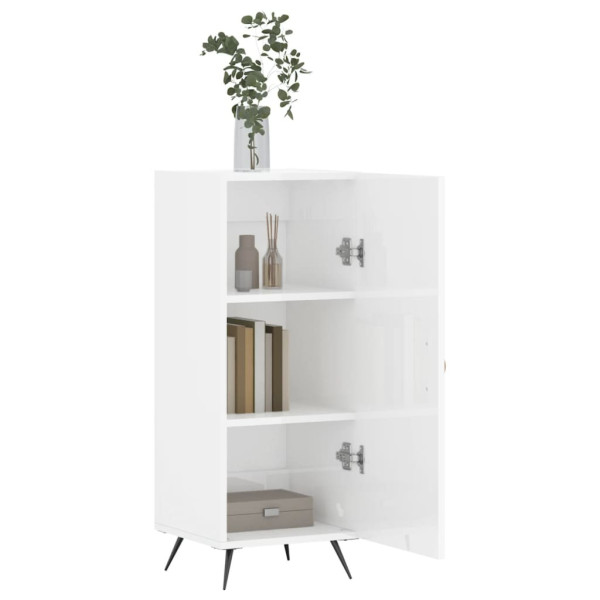 Szafka Biała Połysk z Drzwiami z Szufladami 34.5x34x90 cm do Salonu, 5213483