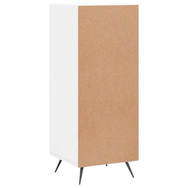 Szafka Biała Połysk z Drzwiami z Szufladami 34.5x34x90 cm do Salonu, 5213487
