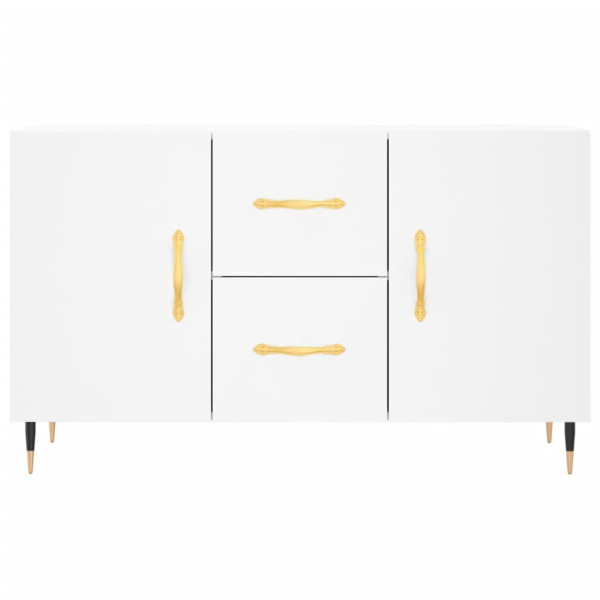 Szafka Biała z Drzwiami z Szufladami 100x36x60 cm do Salonu Pokoju, 5249916