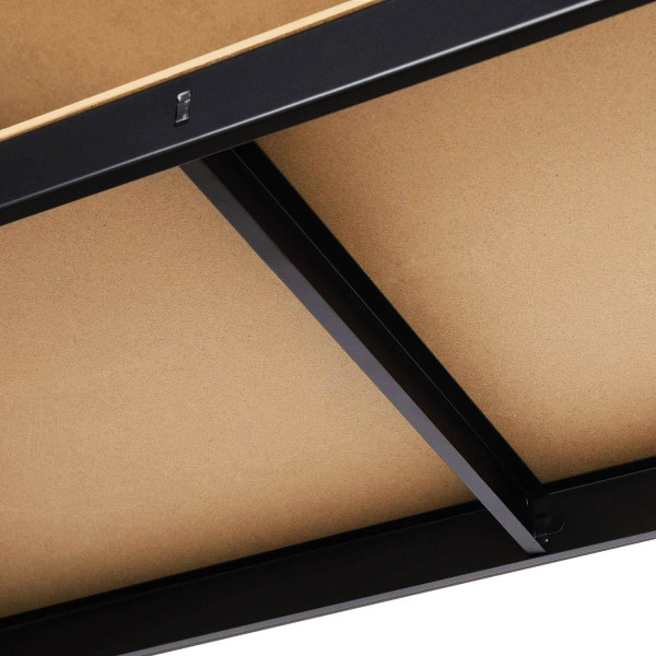 Regał magazynowy metalowy czarny 5 półek wciskany 875kg 150x75x30cm, 5276919