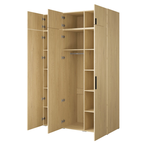 Szafa z nadstawką Napoli 3D 150 Dąb Cremona, 5301282