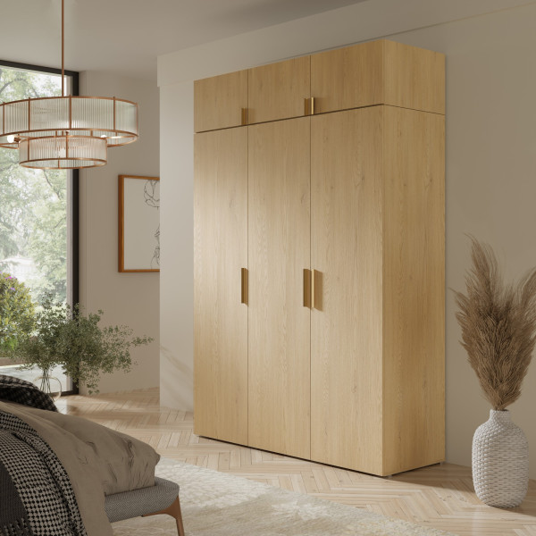 Szafa z nadstawką Napoli 3D 150 Dąb Cremona, 5301285