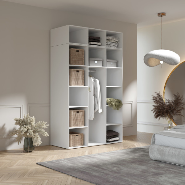 Szafa z nadstawką Napoli 3D 150 Dąb Cremona, 5301286