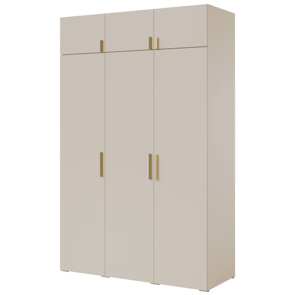Szafa uchylna z nadstawką Napoli 3D 150 Kaszmir, 5301386