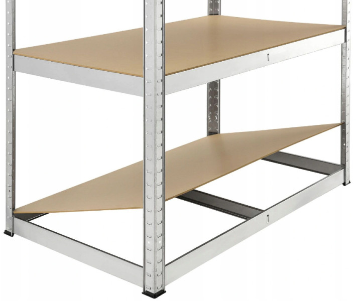 Regał magazynowy metalowy mocny do garażu do piwnicy 180x90x40cm, 5301552