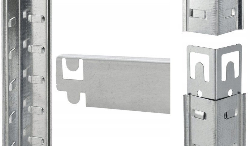 Regał magazynowy metalowy mocny do garażu do piwnicy 180x90x40cm, 5301554