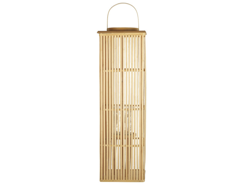 Lampion świecznik bambusowy naturalny  88 cm, 531340