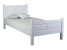 Produkt: Łóżko 90x200 drewniane KINSEY, kolor biały + stelaż