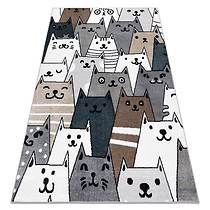 Dywan FUN Gatti dla dzieci, koty, kotki multi 80x150 cm