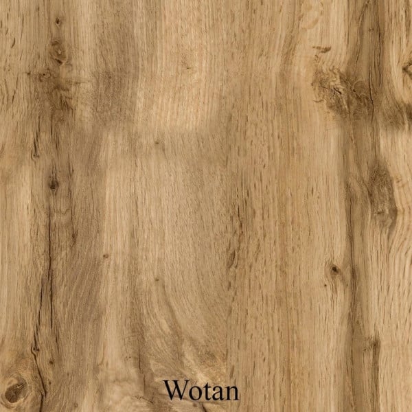 Nowoczesna komoda 150 do salonu, 3 szuflady, wnęka i szafki wotan mat, 5427999