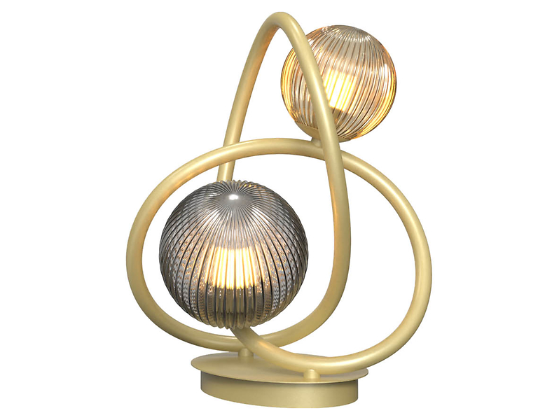 lampa stołowa 2-punktowa G9-LED złota Metz, 545860