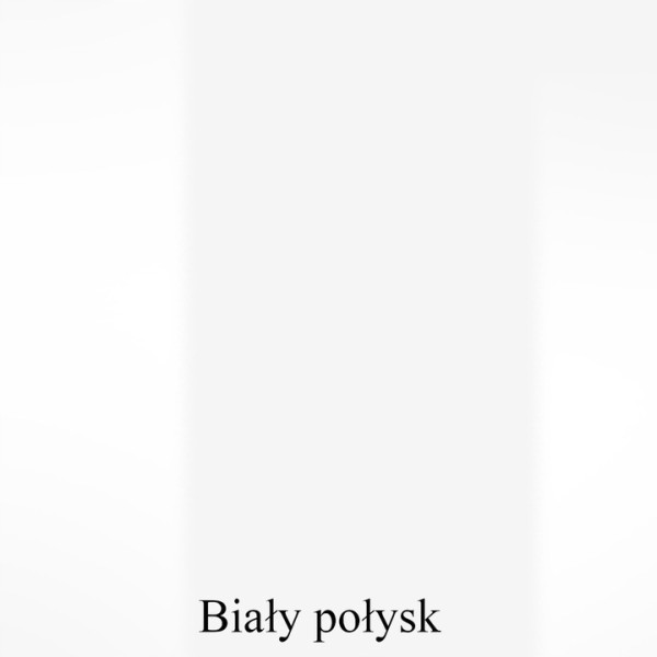 Komoda 150 nowoczesna 3 szuflady, wnęka szafki wotan/biały połysk z LED, 5485770