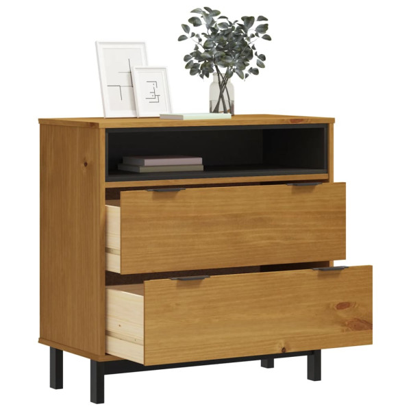 Komoda FLAM, 80x40x80 cm, lite drewno sosnowe, 5516961