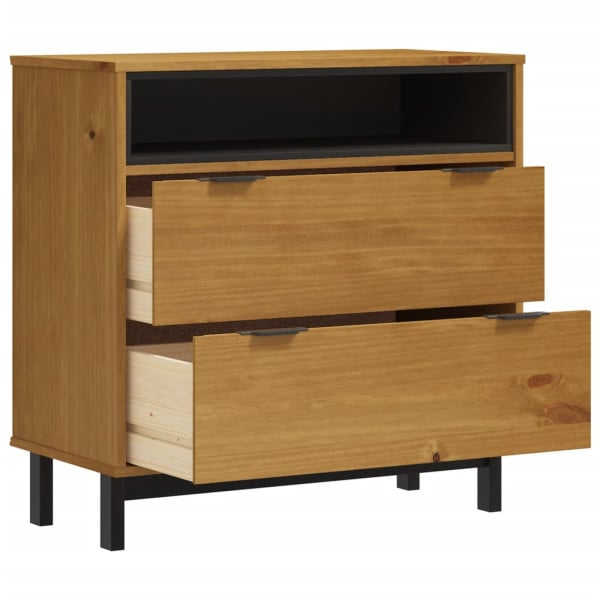Komoda FLAM, 80x40x80 cm, lite drewno sosnowe, 5516962