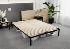 Łóżko metalowe sypialniane LACHTI 140x200