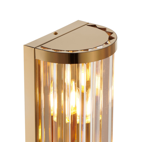 Lampa ścienna EXELLENT kryształowa złota 45 cm, 5559402