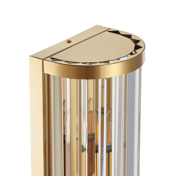 Lampa ścienna EXELLENT kryształowa złota 45 cm, 5559403