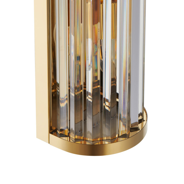 Lampa ścienna EXELLENT kryształowa złota 45 cm, 5559404