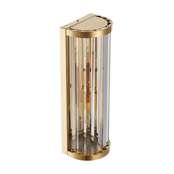 Lampa ścienna EXELLENT kryształowa złota 45 cm, 5559405