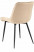 Krzesło Welurowe Pikowane Loft Jadalnia Salon Beż  M17, 5595307