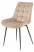 Krzesło Welurowe Pikowane Loft Jadalnia Salon Beż  M17, 5595309