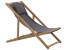 Produkt: Leżak krzesło poduszka ciemne drewno szary