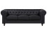 Inny kolor wybarwienia: Sofa kanapa chesterfield ekoskóra czarna
