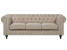 Inny kolor wybarwienia: Sofa kanapa chesterfield 3-osobowa beżowa