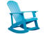 Inny kolor wybarwienia: Ogrodowy fotel bujany na płozach niebieski