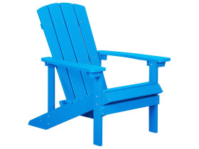Krzesło ogrodowe drewniane niebieskie