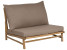 Produkt: Niski fotel bambusowy z poduchami jasne drewno