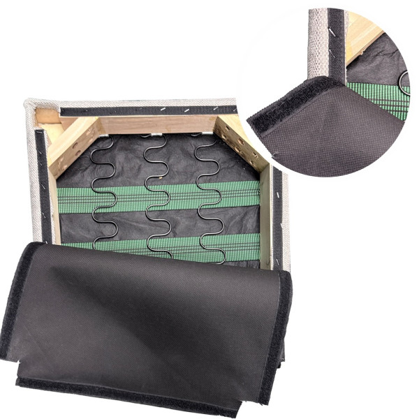 Krzesło do jadalni taupe Laro velvet oparcie wysokie do salonu stylowe, 5669581