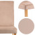 Krzesło do jadalni taupe Laro velvet oparcie wysokie do salonu stylowe, 5669582