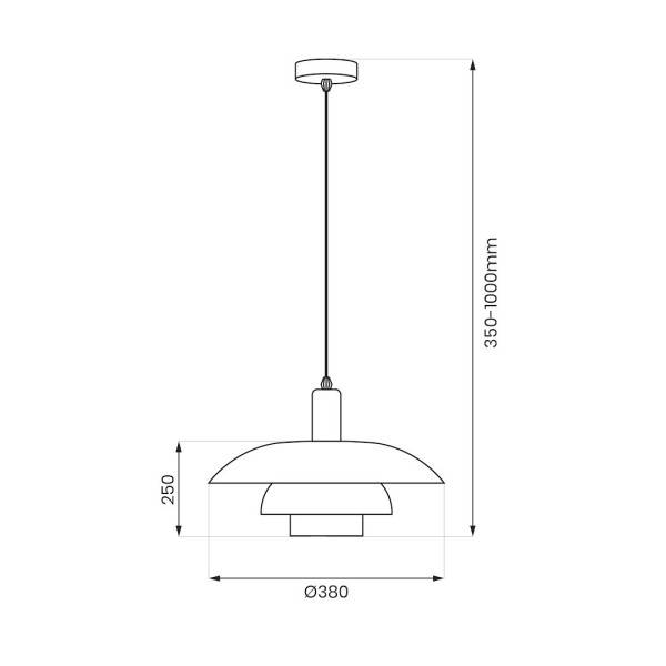 Lampa wisząca kaszmirowa FERRO 1xE27x10W wym: 100x38x38 cm Milagro, 5734264