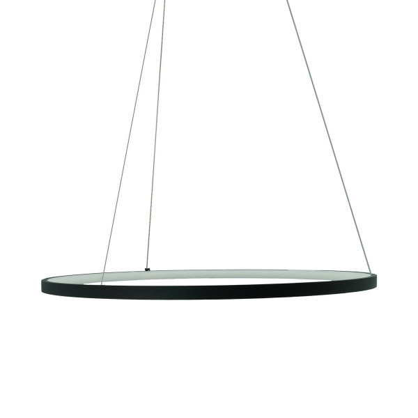 Lampa wisząca Peoria czarno-biała LED 1x36W Neutralna biel 3500lm IdeaLED, 5734440