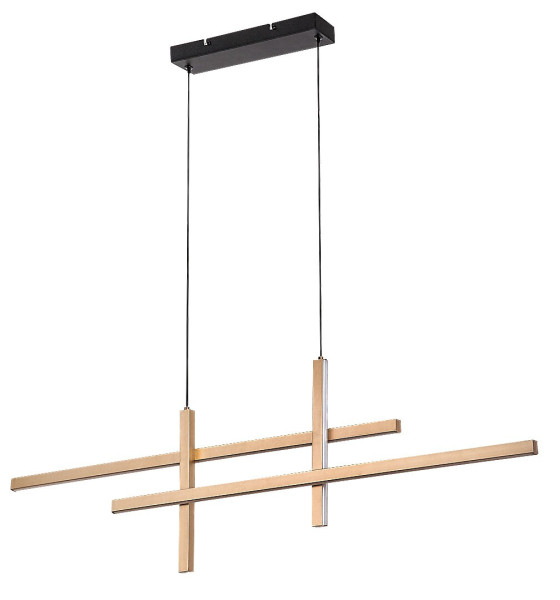 Lampa wisząca SEVERINE złoto-czarna-biała LED 4x40W 3000K 2000lm Rabalux, 5734662