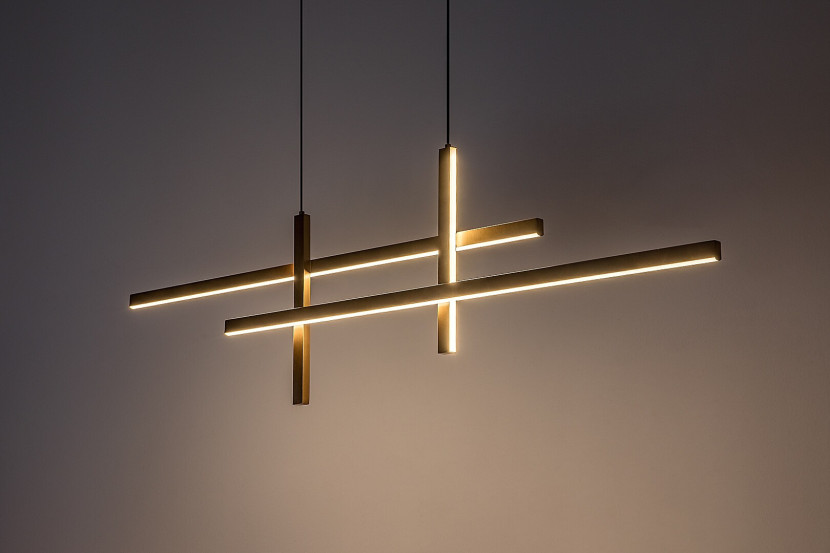 Lampa wisząca SEVERINE złoto-czarna-biała LED 4x40W 3000K 2000lm Rabalux, 5734664