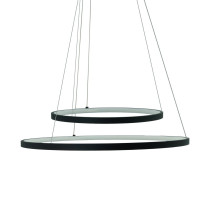 Lampa wisząca Peoria czarno-biała LED 2x54W Odcienie bieli 5200lm IdeaLED