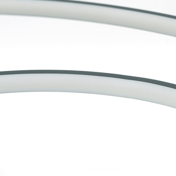 Lampa wisząca Peoria czarno-biała LED 2x54W Odcienie bieli 5200lm IdeaLED, 5734745
