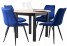 Produkt: Zestaw stół i krzesła HARRY Riviera/Cz.+ 4x RIO Granat