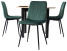 Produkt: Zestaw stół z krzesłami HARRY Riviera/Cz.+ 4x IBIS Zielony