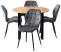 Produkt: Zestaw stół i krzesła HARRY Craft/Czarny + 4x LUCKY Szare